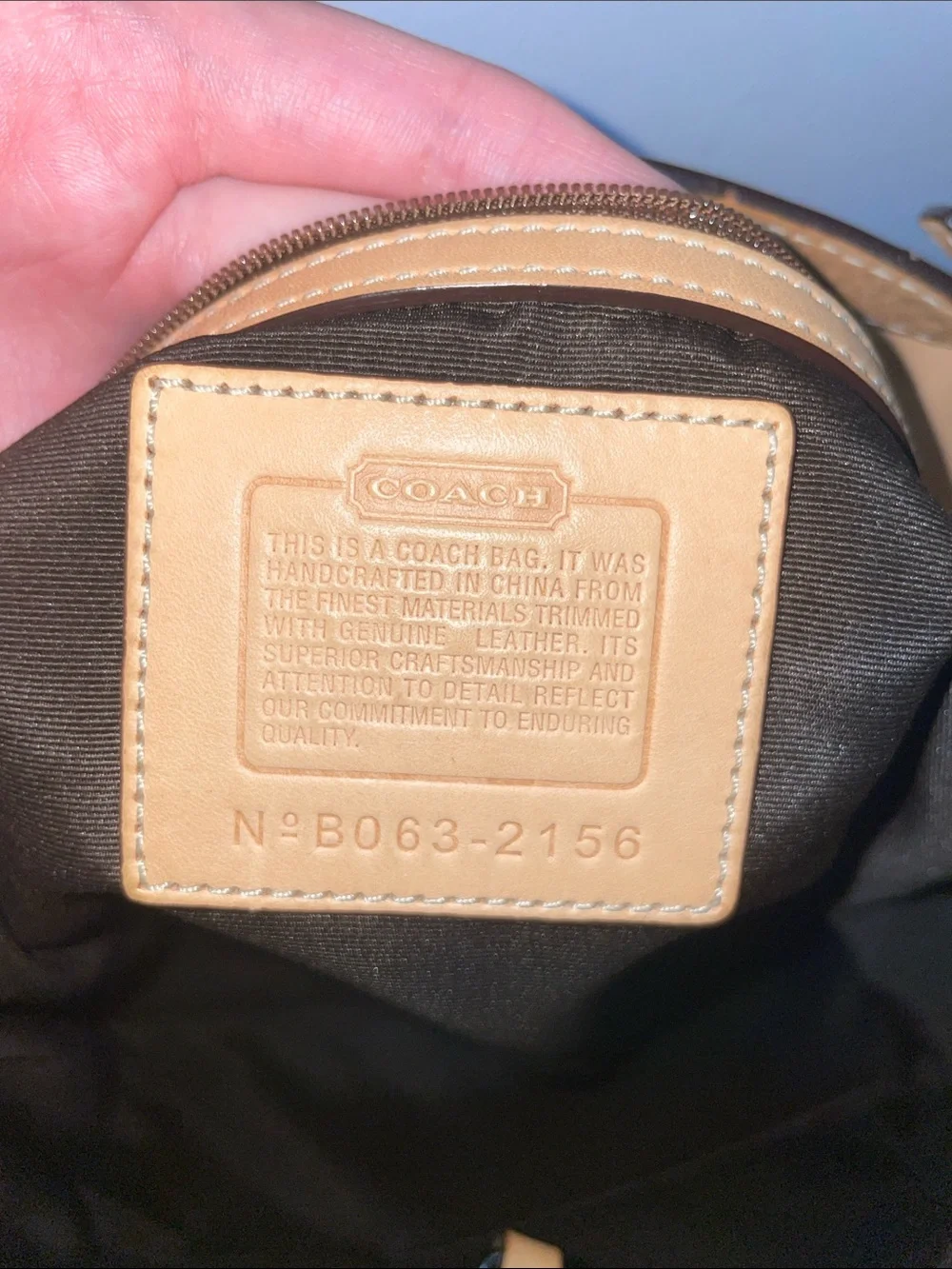 Vintage Coach Jacquard Shoulder Bag